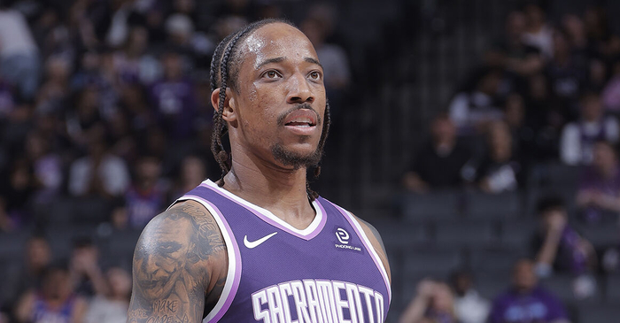 lol数据统计-德罗赞砍下41分11助攻 生涯第二次斩获至少40分10助攻|国王|爵士|德玛尔-德罗赞|德马尔·德罗赞|密尔沃基雄鹿队_新浪体育_新浪新闻